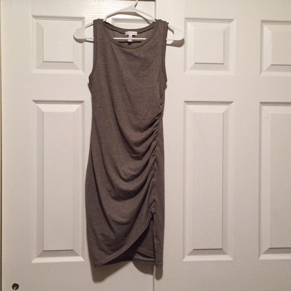 Green fitted dress